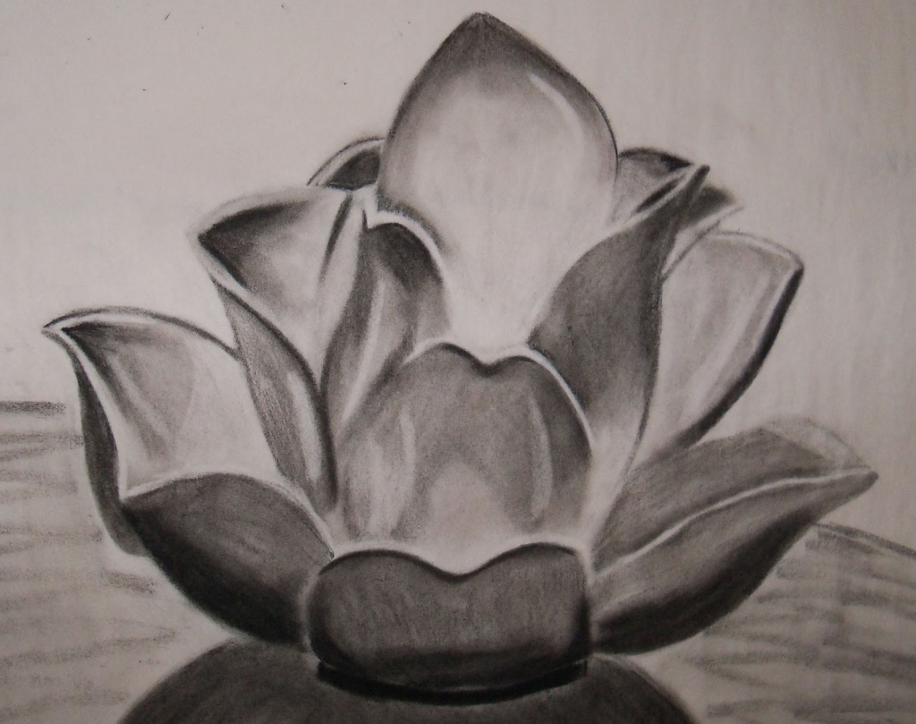 1024x809 Easy Charcoal Sketches Simple Charcoal Drawings