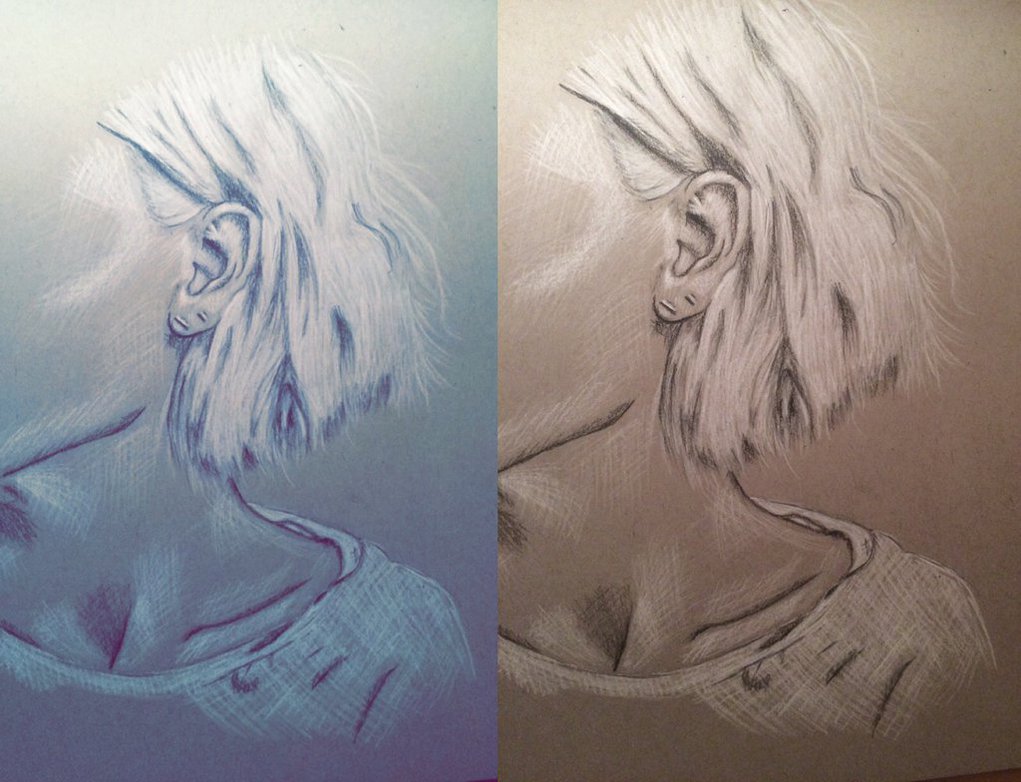 1021x782 Whitesilver Hair Charcoal Drawing By Tinasdrawings