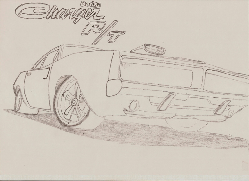 800x582 Dodge Charger Drawing By Jelluzz