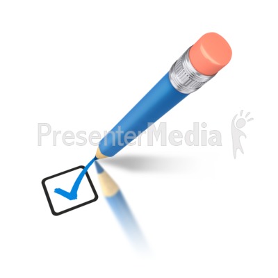 400x400 Pencil Drawing Blue Check Mark