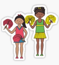 210x230 Cheerleaders Drawing Stickers Redbubble