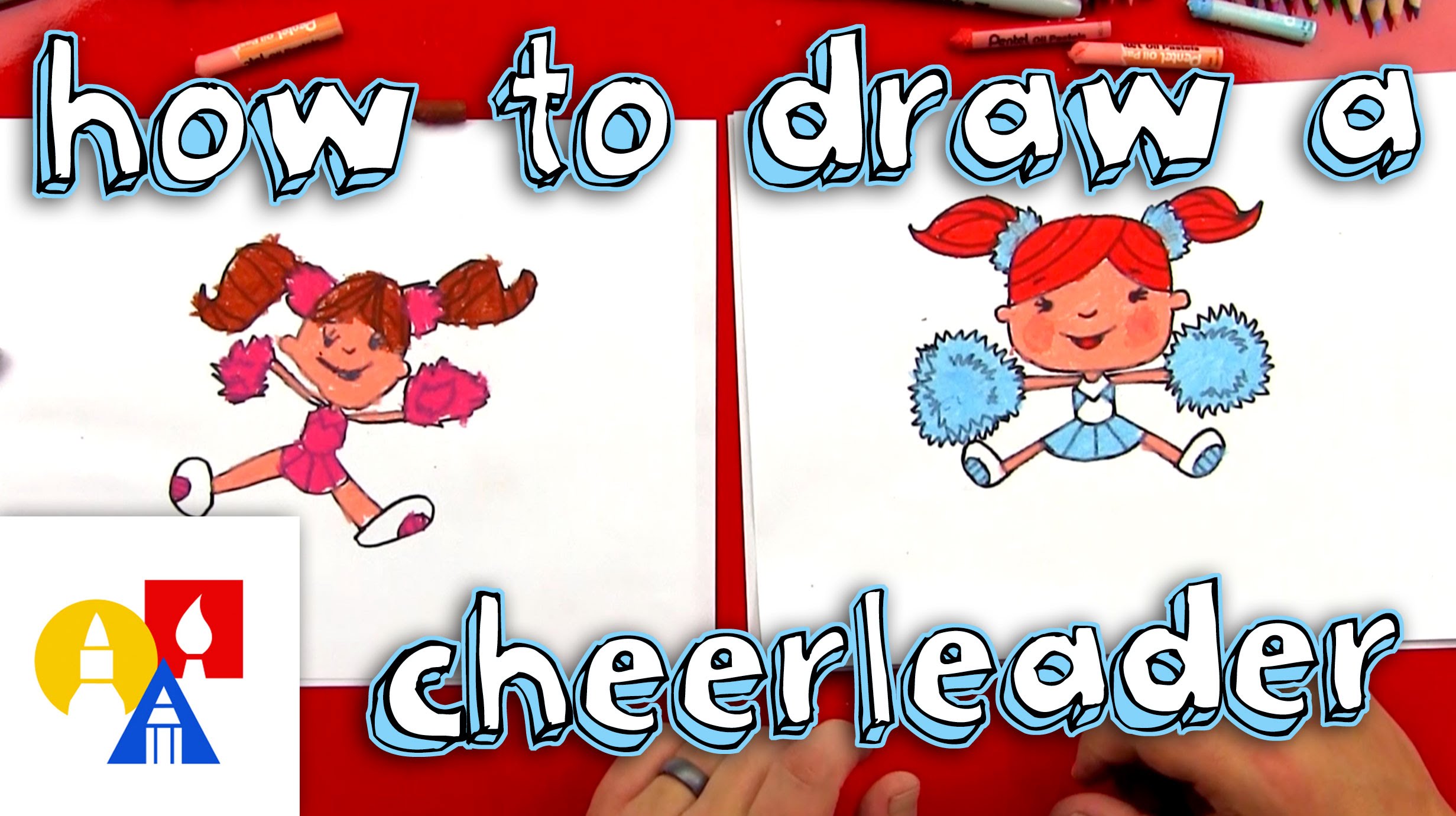 2463x1381 How To Draw A Cartoon Cheerleader
