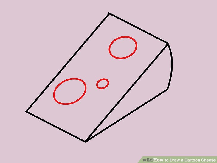 728x546 How To Draw A Cartoon Cheese 9 Steps (With Pictures)