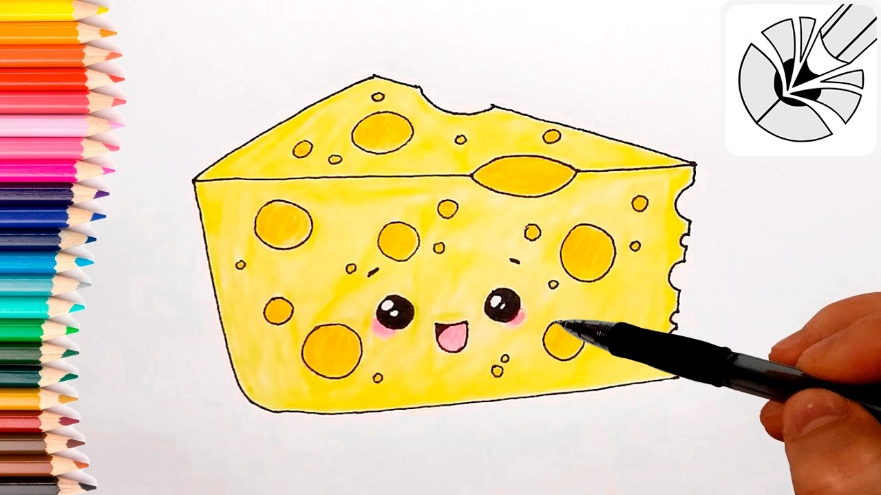 1280x720 How To Draw A Cute Cheese And Color