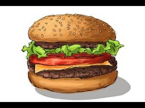 480x360 How To Draw A Burger