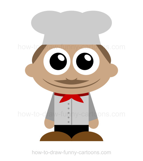 500x560 To Draw A Chef