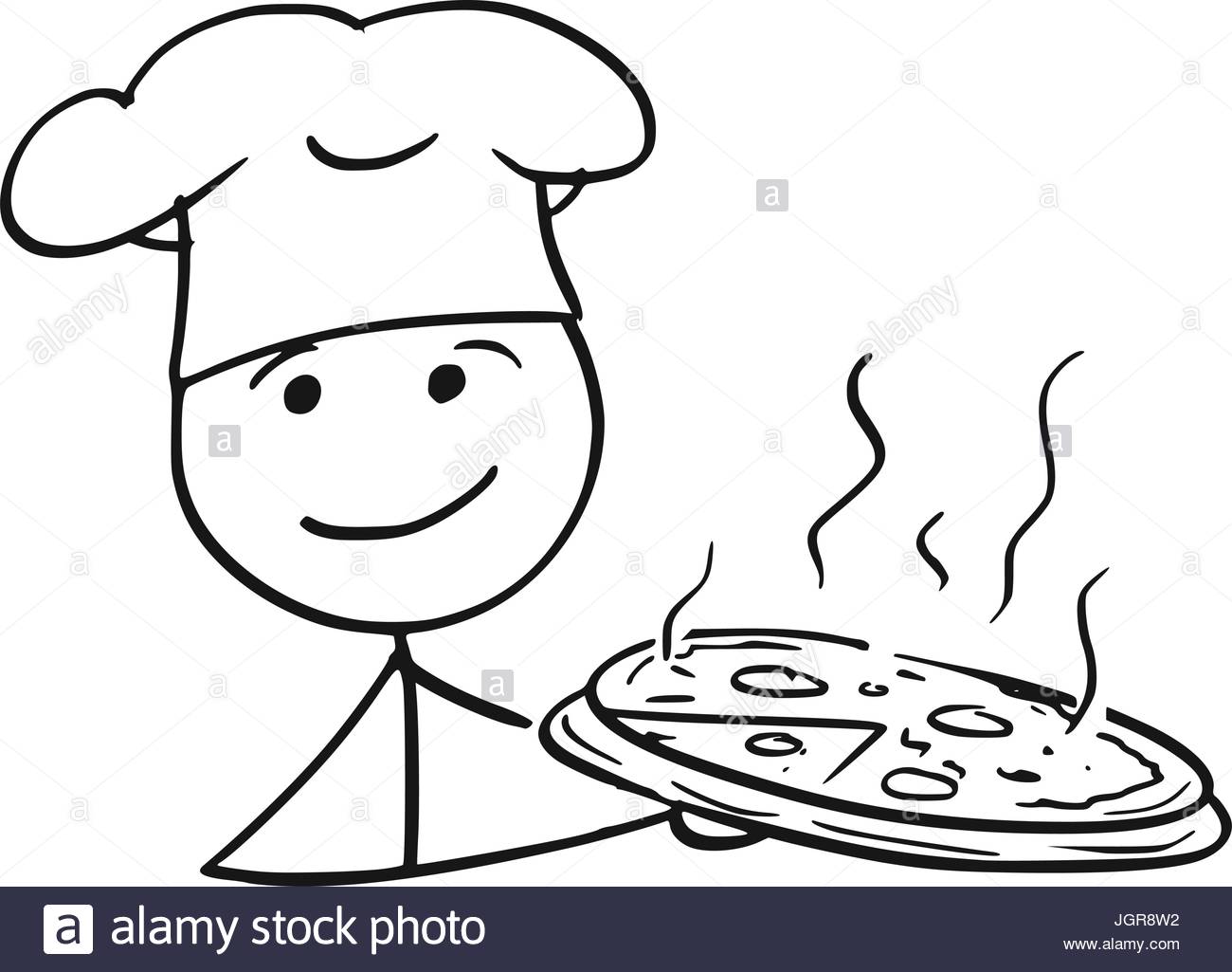 1300x1025 Cartoon Vector Stick Man Stickman Drawing Of Male Cook Chef