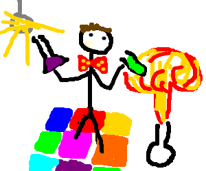 300x250 Nerd Dancing With Exploding Chemicals