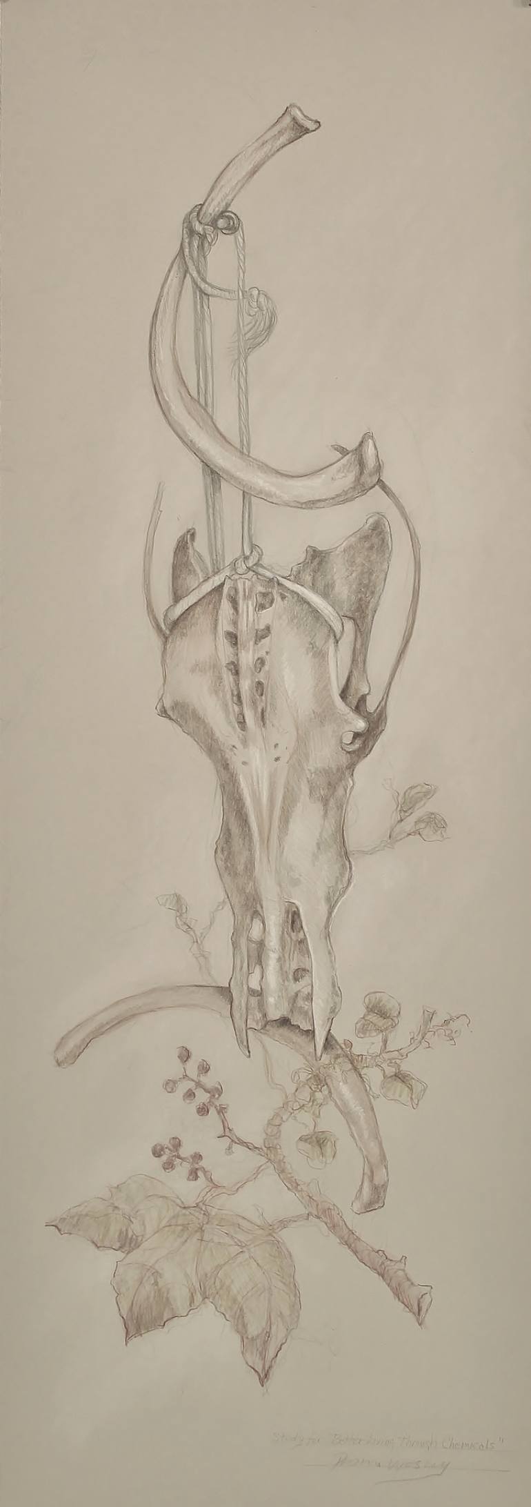 770x2184 Saatchi Art Sketch For Better Living Through Chemicals Drawing By