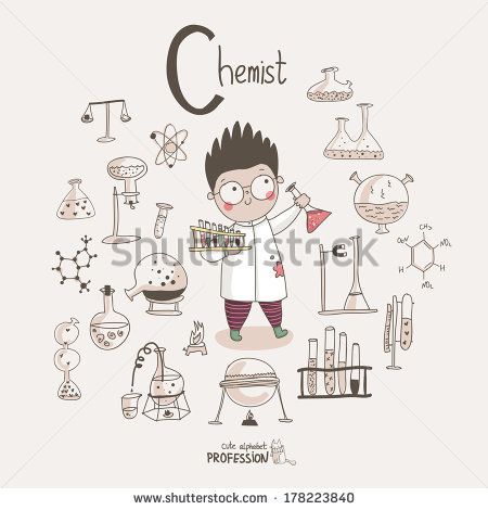 450x470 Cute Vector Alphabet Profession. Letter C