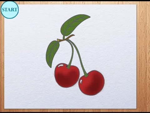 480x360 How To Draw Cherries