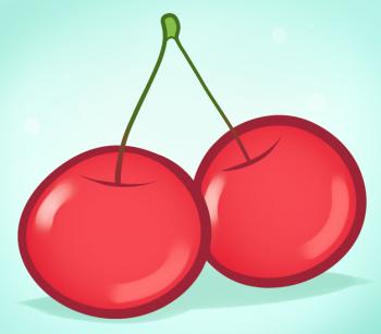 350x307 How To Draw How To Draw Cherries For Kids
