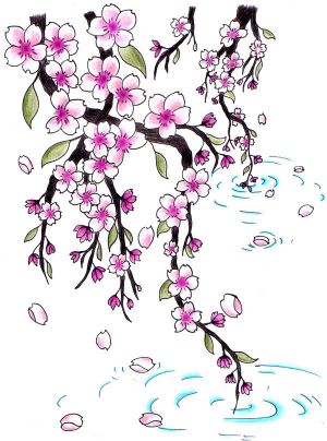 300x404 Japanese Cherry Blossom Tattoo Designs Cherry Cherries