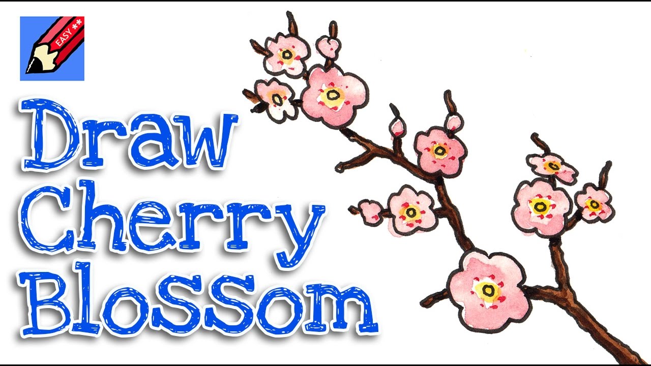 1280x720 How To Draw Cherry Blossom Real Easy