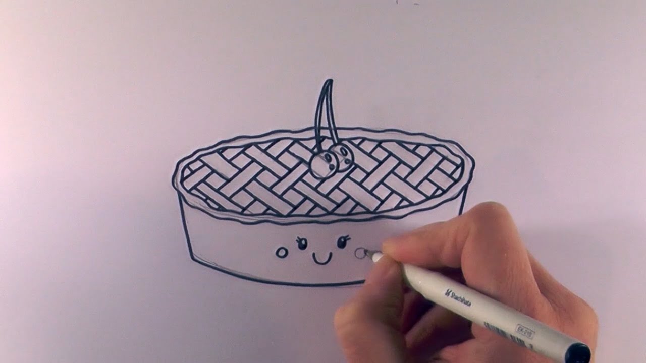 1280x720 How To Draw A Cartoon Cherry Pie