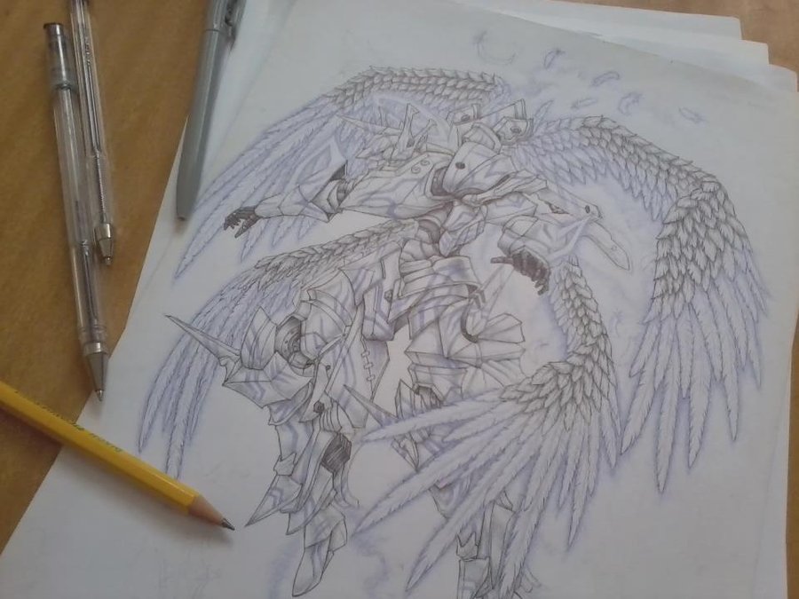 900x675 Wip Drawing Cherub By Lostprophetxtian