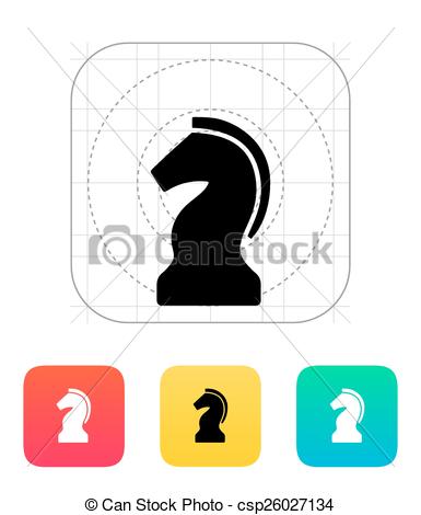 385x470 Chess Knight Icon. Vector Illustration. Vectors