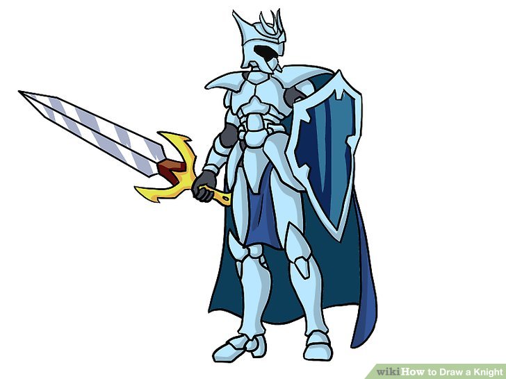 728x546 How To Draw A Knight (With Pictures)