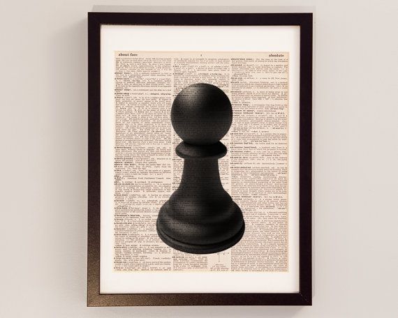 570x456 Chess pieces drawings Pawn Chess Piece Art Print