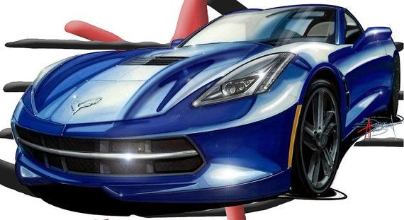 570x311 Corvette Drawing