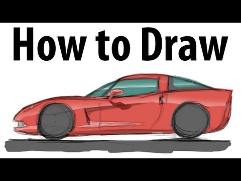 480x360 How To Draw A Chevrolet Corvette C6