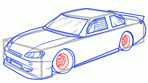 570x320 How Draw A Race Car Racing Car Chevy Camaro Car Drawings How