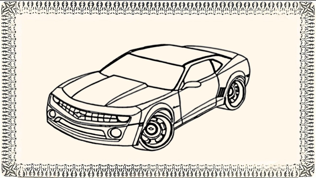 1280x720 How To Draw Chevy Camaro