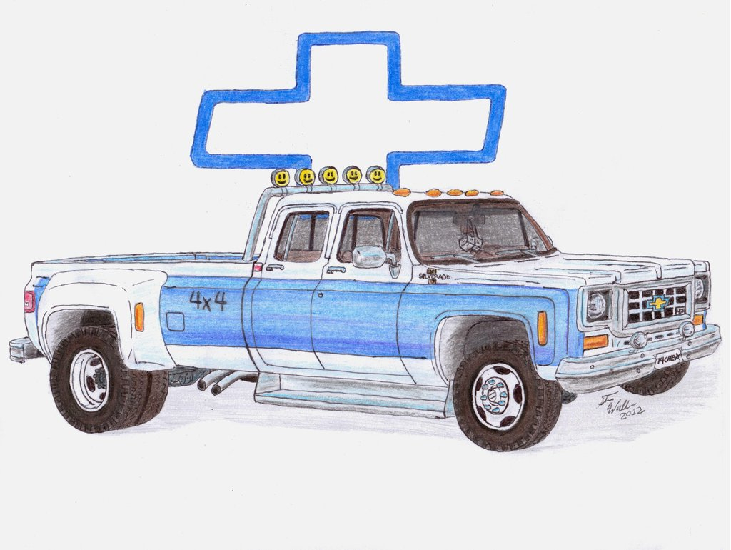1024x770 Chevy Truck Drawing Buster's Chevy Truckdeorse