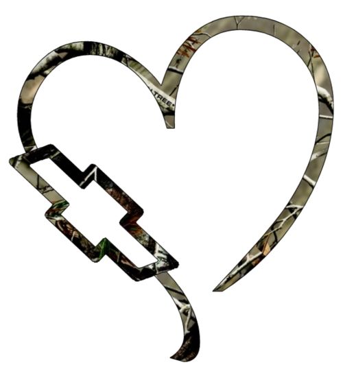 500x535 Chevy Heart Logo Tattoo Like The Camo Heart Without The Chevy