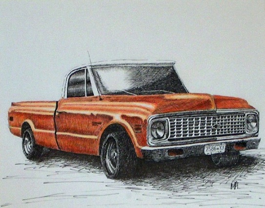 Chevy Truck Drawing at GetDrawings | Free download