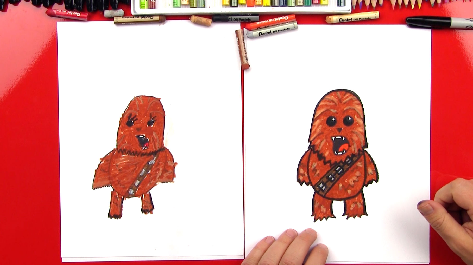 1817x1020 How To Draw A Cartoon Chewbacca