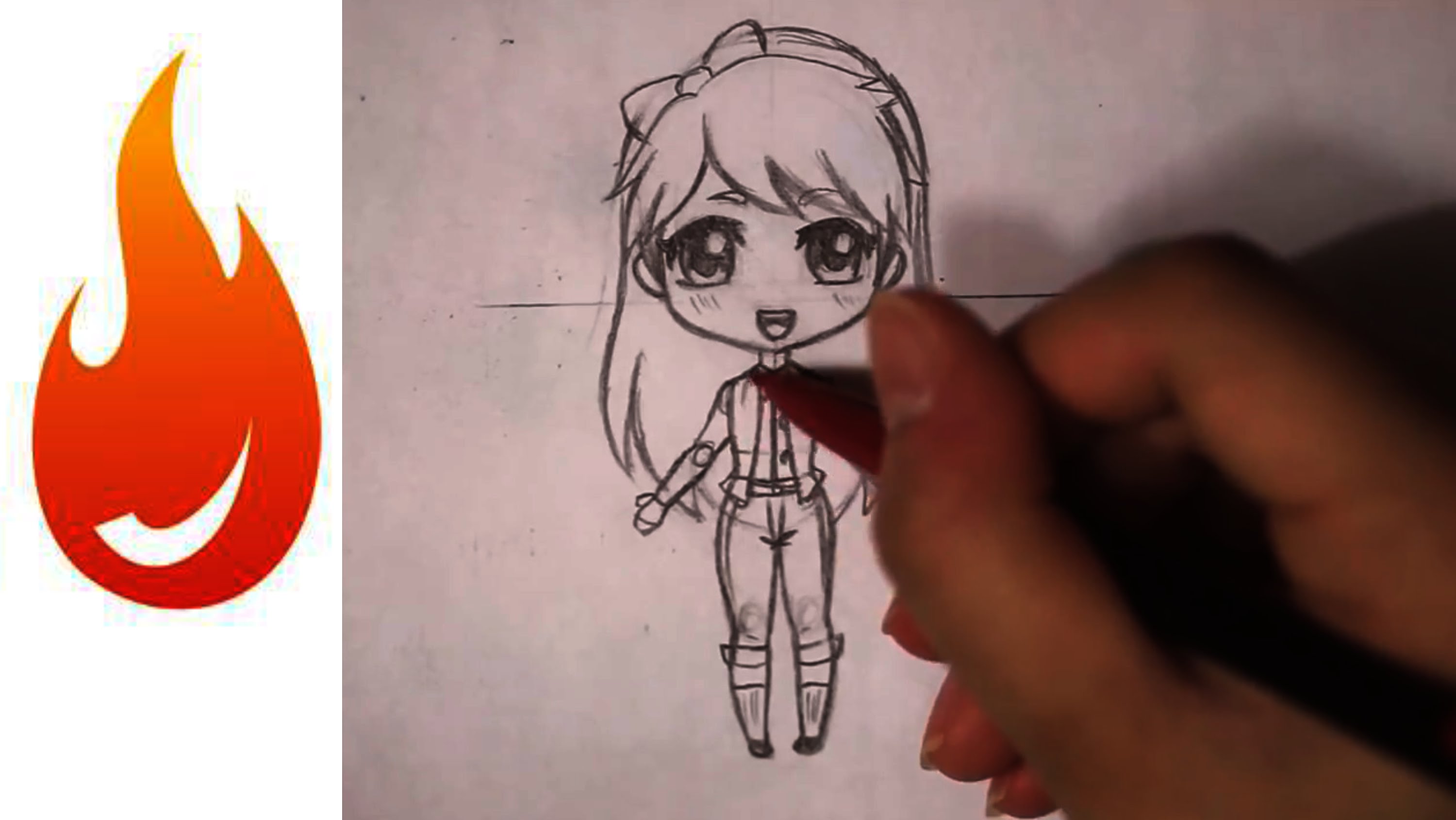 3000x1688 How To Draw A Chibi Anime Girl Character Tutorial
