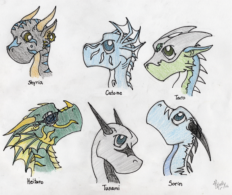 809x680 Chibi Dragons By Tusami