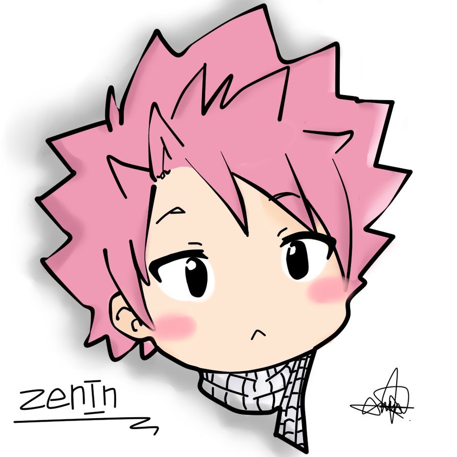 894x894 Natsu Dragneel Chibi Dibujodraw Paint Tool Sai By Yosoyzenin