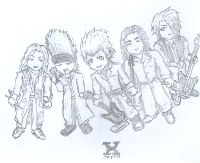 681x558 Chibi X Japan By Simmula