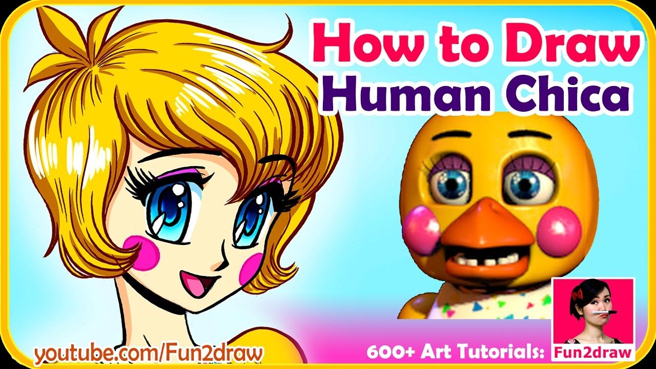 1280x720 How To Draw Human Toy Chica Draw Anime Manga Tutorial Fun2draw