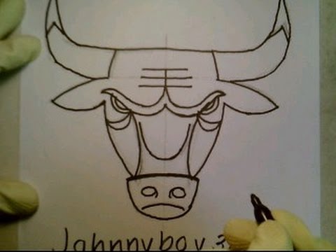 480x360 How To Draw Chicago Bulls Logo First Attempt Nba Basketball
