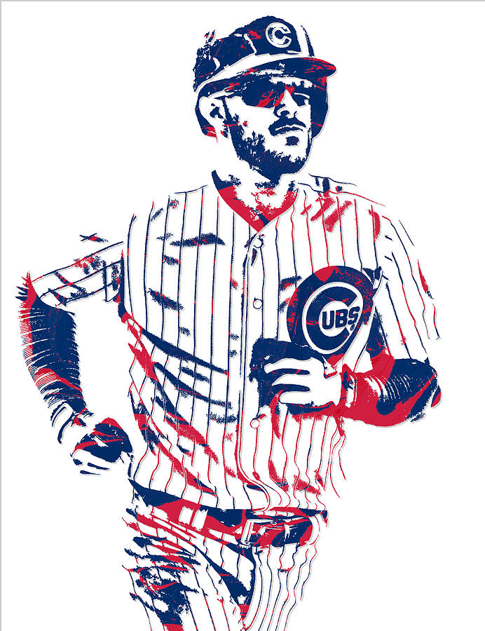 692x900 Kris Bryant Chicago Cubs Pixel Art 11 Mixed Media By Joe Hamilton