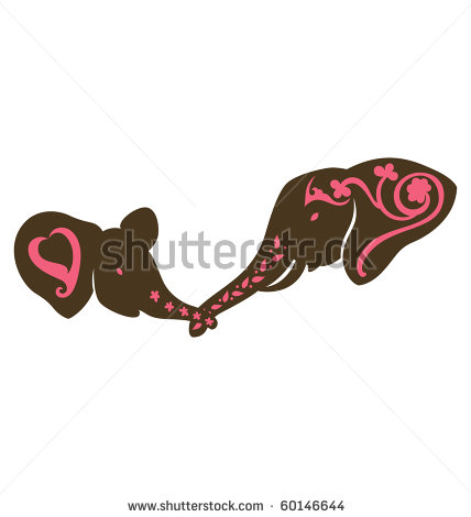 428x470 Baby Girl Elephant Design Drawings Mom And Baby Elephant