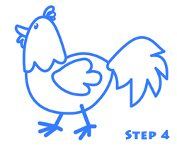 250x215 Cartoon Chicken How To Draw Lesson