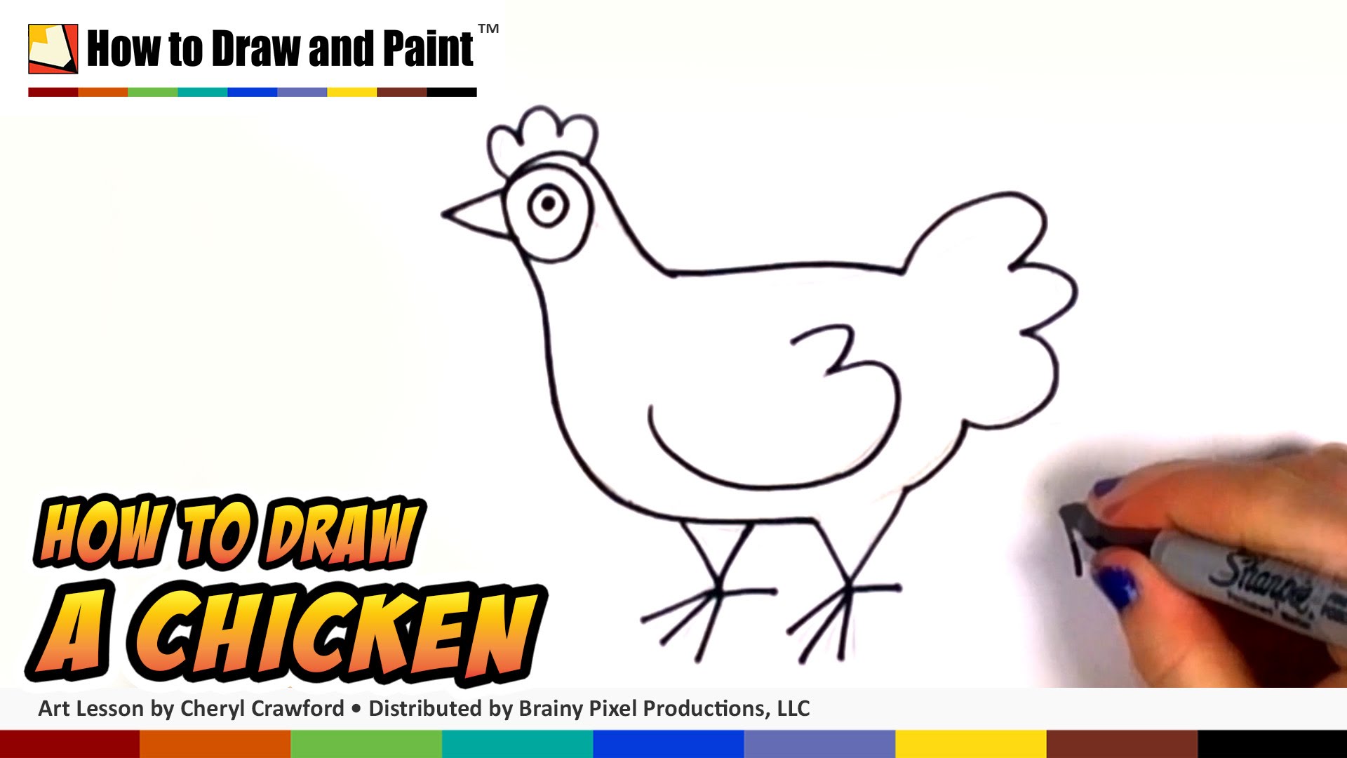 1920x1080 How To Draw A Chicken Step By Step