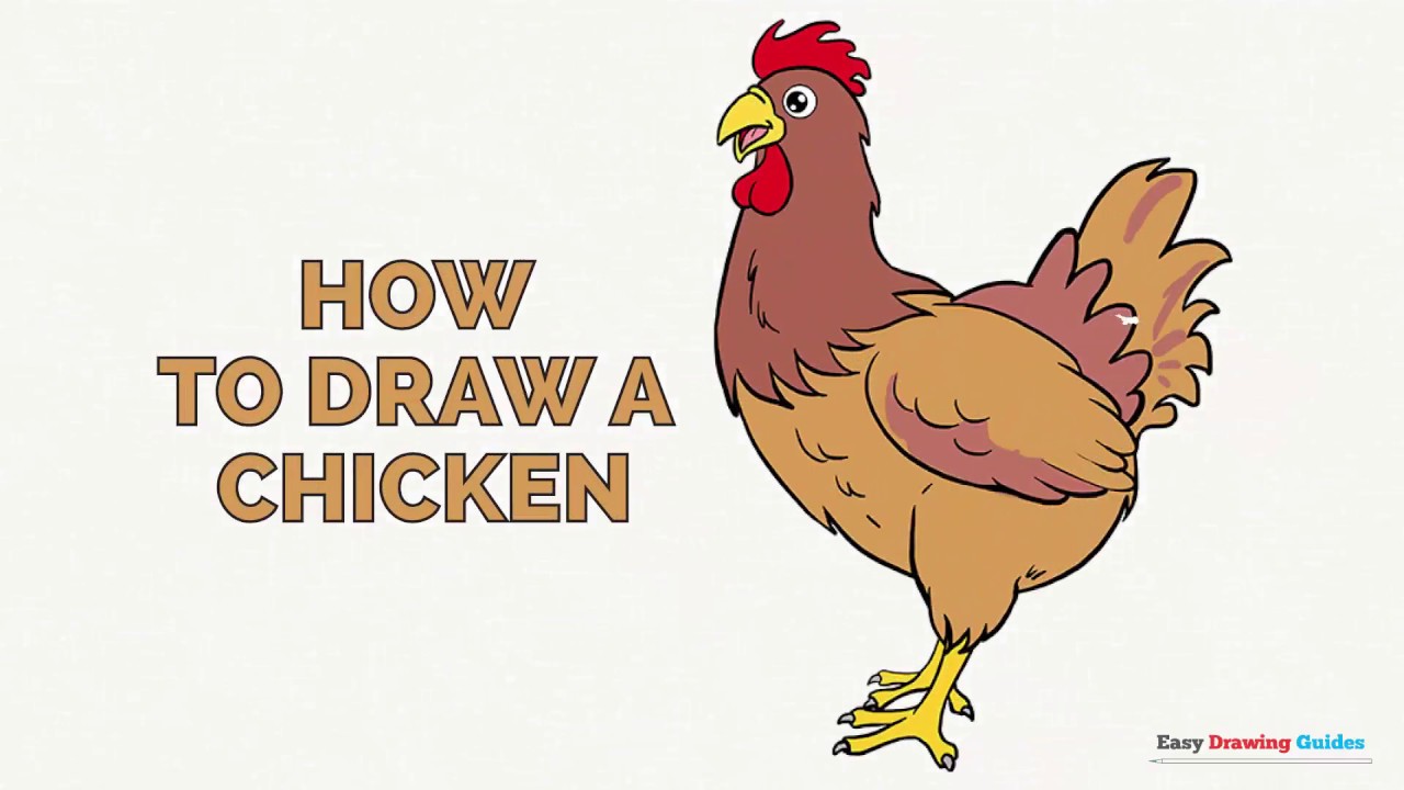 1280x720 How To Draw A Chicken In A Few Easy Steps Drawing Tutorial