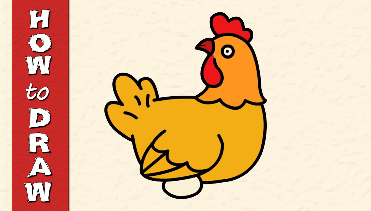 1459x830 How To Draw And Paint A Hen Drawings For Kids Episode