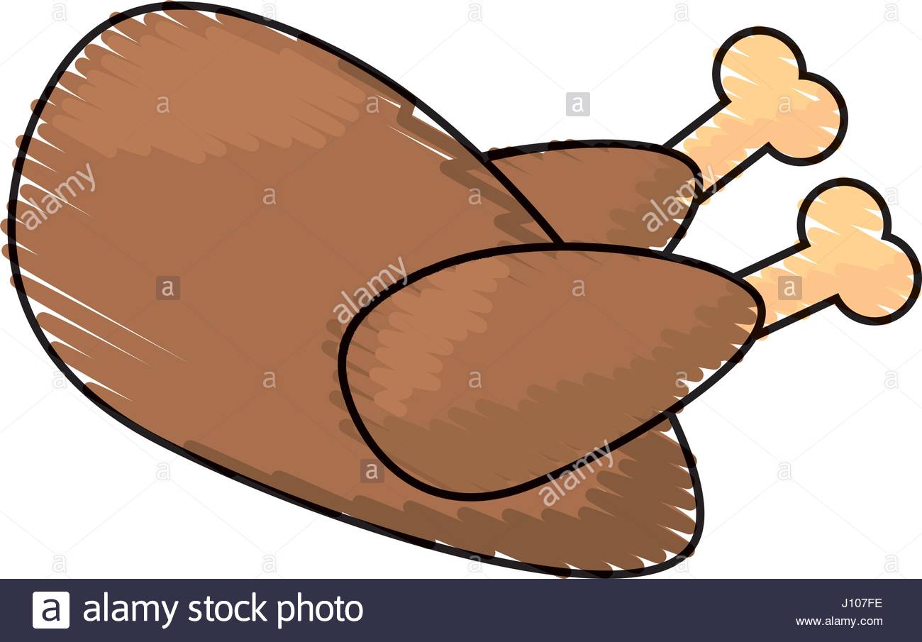 1300x905 Drawing Chicken Food Image Stock Vector Art Amp Illustration, Vector