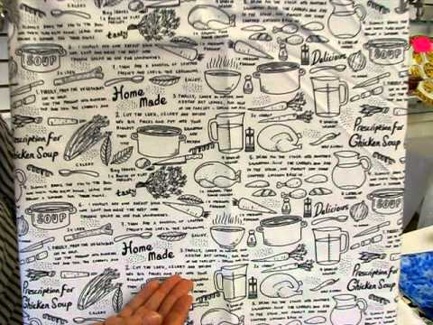 480x360 Jewish Fabric Kosher Chicken Soup On Black