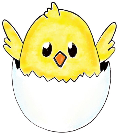 468x530 How To Draw A Baby Chick In An Egg Shell For Easter Drawing