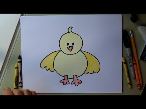 480x360 How To Draw A Baby Chick. Step By Step Easy Drawing Lesson
