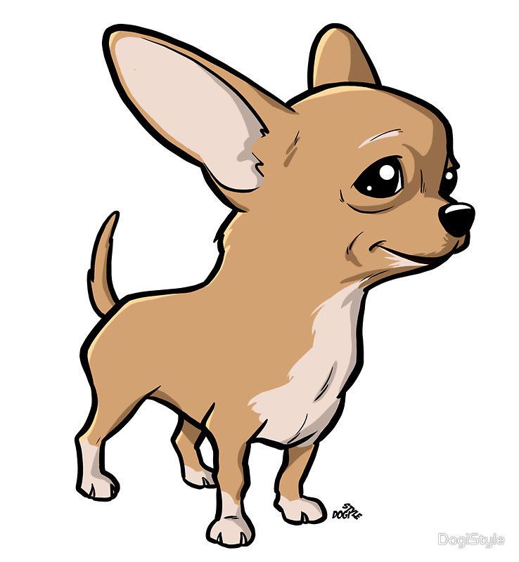 738x800 Chihuahua Cartoon Dog