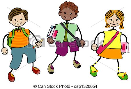 450x307 School Children Drawing