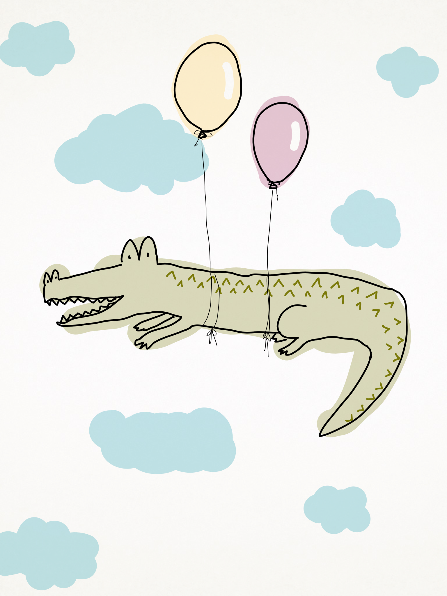 1536x2048 Happy Alligator